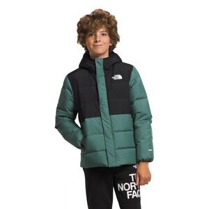 THE NORTH FACE Boys' North Down Fleece-Lined Parka Jacket, Dark Sage, Medium